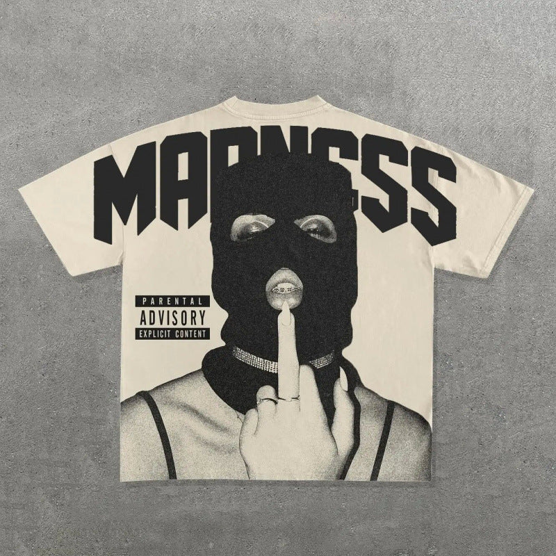 white Men's Clothing T-Shirts Y2K Streetwear Tee Top Quality 100% Cotton